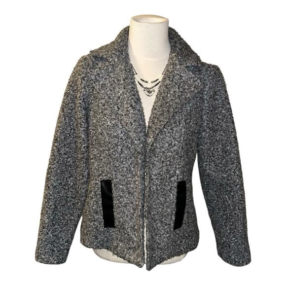 New York & Company Jackets & Blazers - NYCC Women's Gray Boucle Jacket, Size Small, Polyester